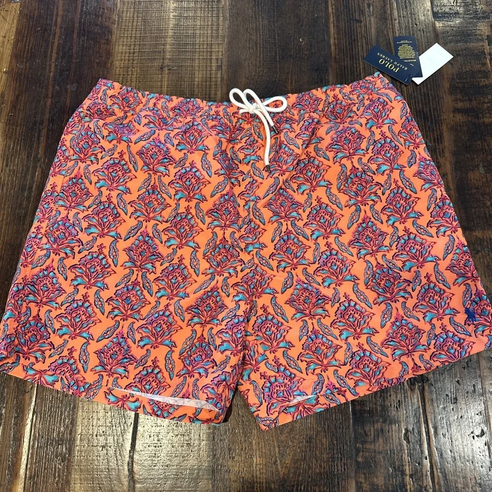 Polo Ralph Lauren Men's  Traveler Classic Swim Trunk Multi Color Size‎ 1XB